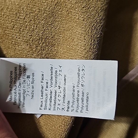 J. Crew Puff Sleeve Faux Leather Top, Size 10 - Picture 9 of 11